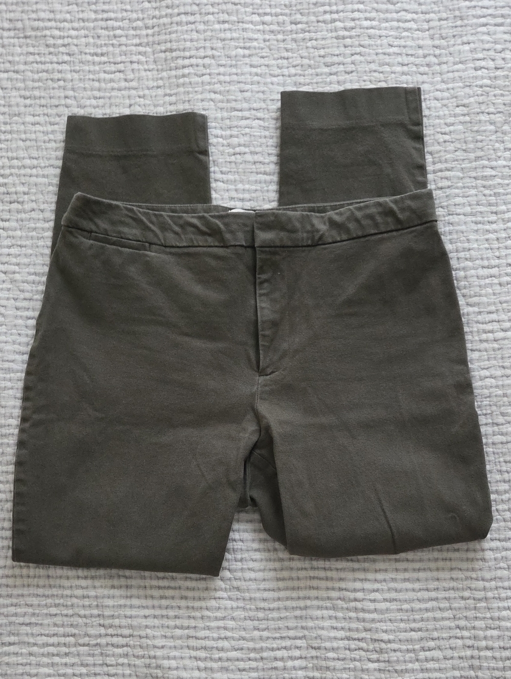 Womens Olive Green Stretch Dress Pants/Office